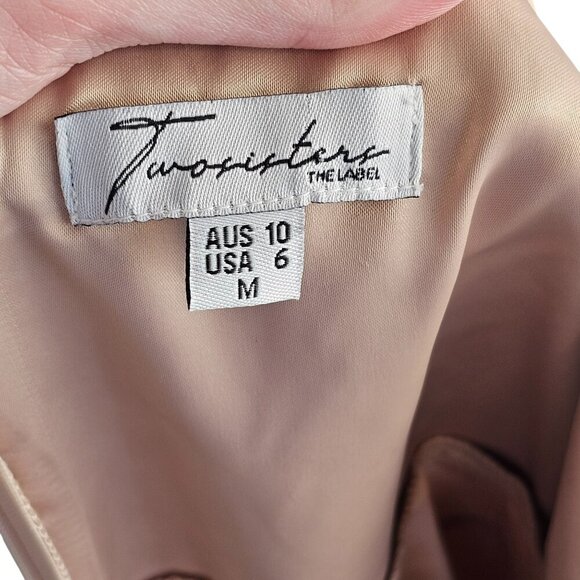 Two Sisters The Label Saskia High Low Dress - Embroidery Rose Sz 6 M - Picture 12 of 16